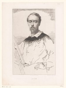 Portrét van Félix François Georges Philibert Ziem Lepty a litografie (název série)