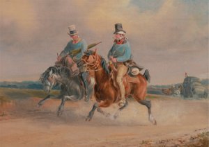 Scéna na cestě ve Francii od Charles Cooper Henderson