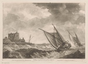 Plachetnice vyplouvají z přístavu Vlissingen Plavba z Port of Flushing (název na objektu) od Charles Corbutt