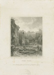 Dovedale - [Charles] Cotton Fishing House: rytina a [?19. století] (tisk) od Charles Cotton