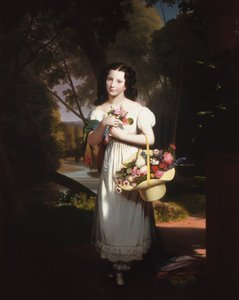 Holčička s květinami Amelia Palmer, ca. 1830.