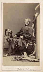 Generál Joseph Hooker,c. 1865 (foto) od Charles D. Fredricks