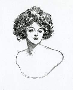 Gibson Girl, kolem roku 1902 od Charles Dana Gibson