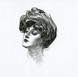 Gibson Girl, kolem roku 1902 od Charles Dana Gibson