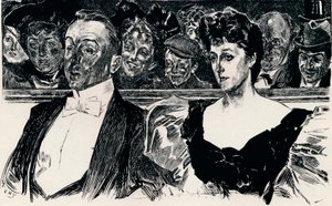 V divadle, c1876-1898, 1898 od Charles Dana Gibson