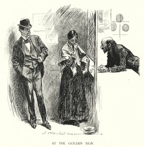 U zlatého znamení (litho) od Charles Dana Gibson