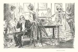 Štědrovečerní návštěvníci (litografie) od Charles Dana Gibson