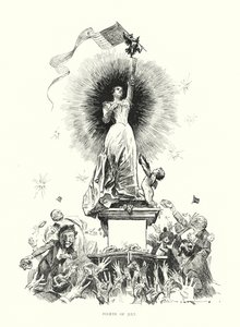 4. července (litografie) od Charles Dana Gibson