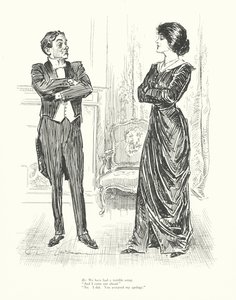 On: Měli jsme hroznou potyčku. "A já z toho vyšel jako vítěz." "Ne, to já. Přijal jsi mou omluvu." (lit.) od Charles Dana Gibson