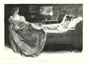 Jeho první láska (litografie) od Charles Dana Gibson