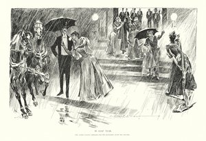 V přestupném roce (litografie) od Charles Dana Gibson