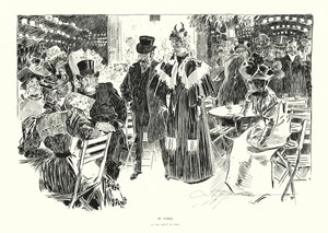 V Paříži (litografie) od Charles Dana Gibson
