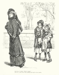 Malá sestra: Vdova Co je to vdova Velká sestra: Co je to vdova Dáma, která měla manžela a chystá se mít dalšího (lit.) od Charles Dana Gibson