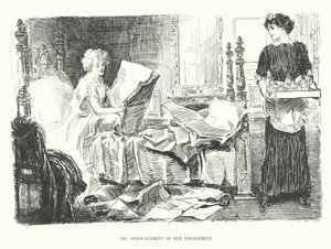 Oznámení o zasnoubení (litografie) od Charles Dana Gibson