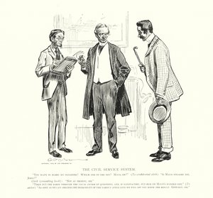 Systém státní služby (litografie) od Charles Dana Gibson