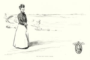Dívka, která milovala námořníka (litografie) od Charles Dana Gibson