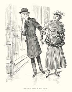 Novinky v pánském stylu (litografie) od Charles Dana Gibson