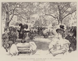 Sezóna v Londýně, odpoledne v Hyde Parku od Charles Dana Gibson