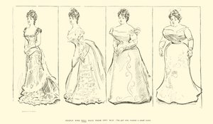 Dívka, která chtěla malý pas (litho) od Charles Dana Gibson