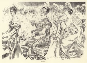 Čekání na salon od Charles Dana Gibson