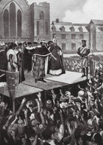 Eduard I. promlouvá ke svým poddaným od Charles Daniel Ward