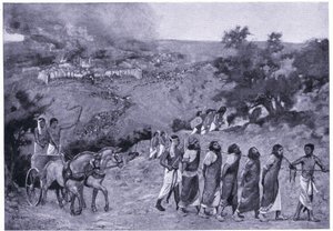 Egyptský tábor na Olivové hoře, kolem roku 1920 (litho)