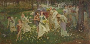 Průběh jara, 1905 od Charles Daniel Ward