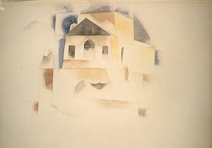 Bermudský dům (akvarel na papíře) od Charles Demuth