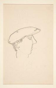 Head of Man Smoking (recto); Žena s deštníkem (verze) od Charles Demuth