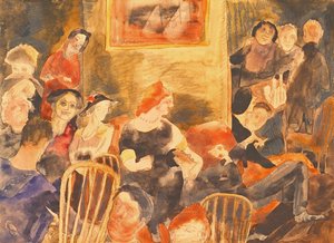 Ilustrace společnosti, 1919 (wc a tužka na papíře) od Charles Demuth