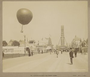 Zajatý balón a ruské kolo, Světová kolumbijská expozice, Chicago od Charles Dudley Arnold