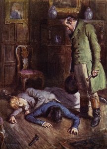 Ilustrace pro The Amateur Gentleman od Jefferyho Farnola (barevné lito) od Charles Edmund (after) Brock