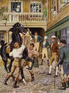 Ilustrace pro The Amateur Gentleman od Jefferyho Farnola (barevné lito)