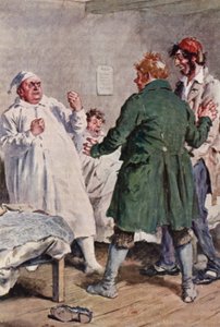 Ilustrace k Pickwickovým novinám od Charlese Dickense (barevná litografie) od Charles Edmund (after) Brock