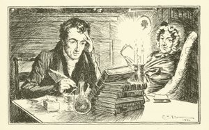 Charles Lamb se svou sestrou Mary (rytina) od Charles Edmund Brock