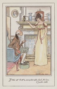 Ilustrace pro Emmu od Jane Austen (barevné lito) od Charles Edmund Brock