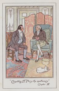 Ilustrace pro Emmu od Jane Austen (barevné lito) od Charles Edmund Brock