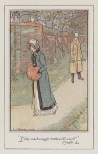 Ilustrace pro Emmu od Jane Austenové (barevné lito) od Charles Edmund Brock