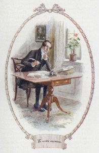 Psát kázání (barevně lito) od Charles Edmund Brock