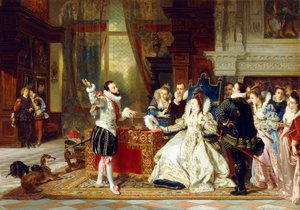 Sir Walter Raleigh a královna Alžběta, 1875