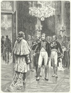 Napoleon přijímá kardinála Ercole Consalviho v paláci Tuileries v Paříži