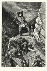 Roland Frappa Au Perron De Sardoine (rytina) od Charles Edouard Delort
