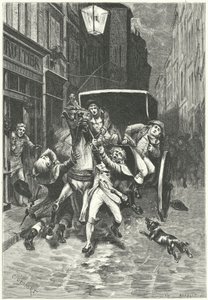 Zatčení Georgese Cadoudala, bretaňského spiklence proti francouzskému revolučnímu režimu od Charles Edouard Delort