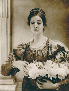Pivoňky (hlubotisk) od Charles Edward (after) Perugini