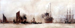 Na Temži, Gravesend od Charles Edward Dixon