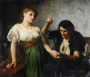 The Fortune Teller (olej na plátně)