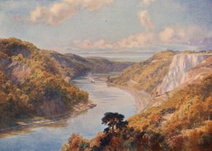 Avon v Bristolu (barevná litografie)