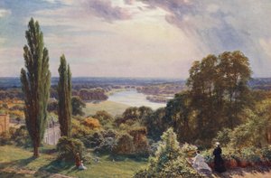 Temže z Richmond Hill (barevná litografie)