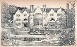 „Tirley Court, Cheshire: Jižní fronta“, 1906 od Charles Edward Mallows