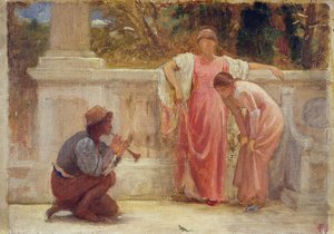 The Green Lizard, 1902 (tužka a olej na palubě)